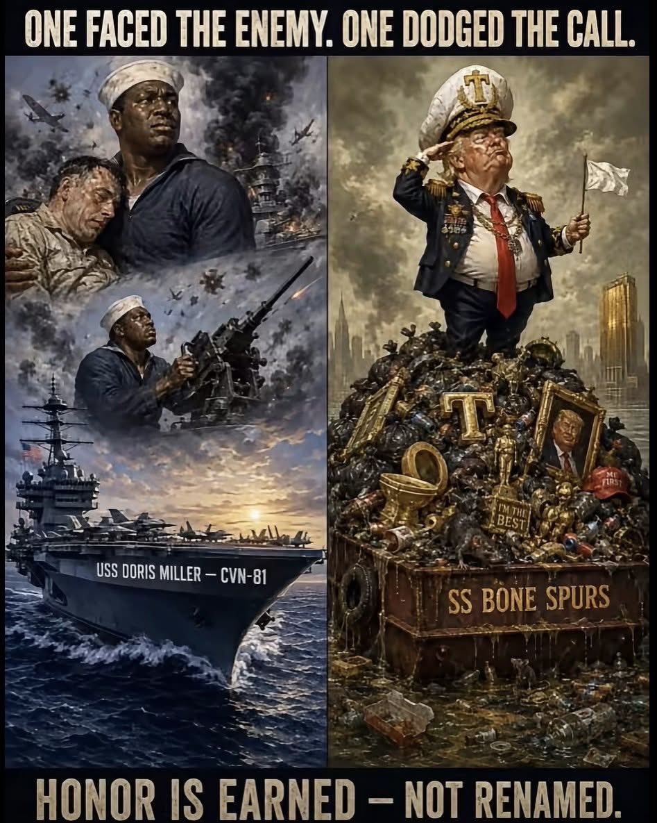 michaelt5656's tweet photo. A draft dodgers name on a Navy ship!
Would be the ultimate betrayal to real soldiers, sailors, veterans &amp; America. https://t.co/6sOIhPCZe2