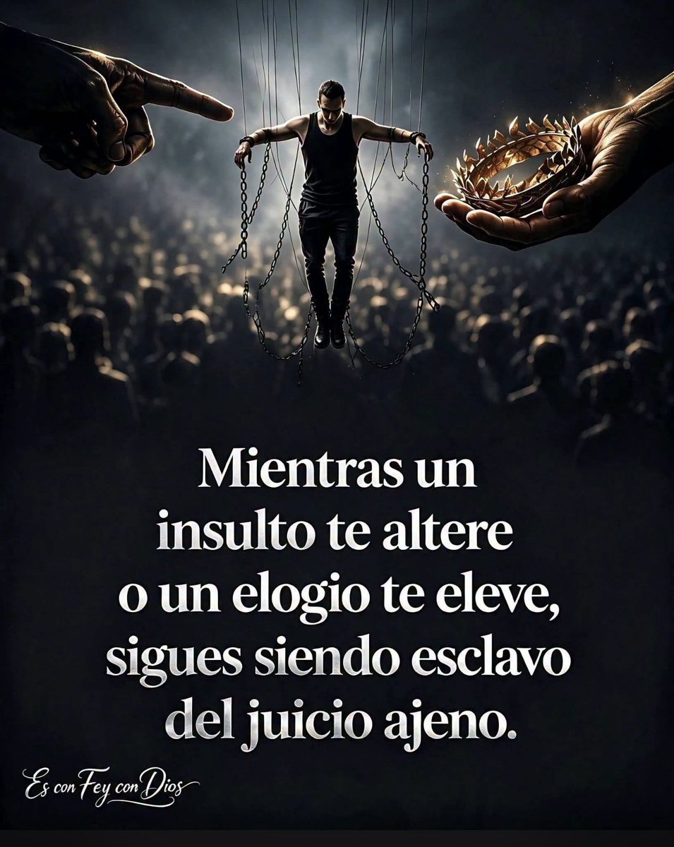 severinomercede's tweet photo. Esclavo del juicio Ajeno. https://t.co/xHJD48AWvk