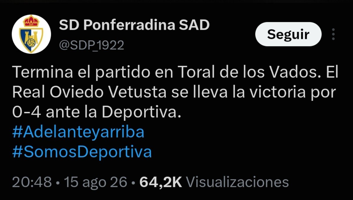 IdeguchiCDL's tweet photo. Empatar ante el Vetusta no está al alcance de todos https://t.co/cet79yqe0b