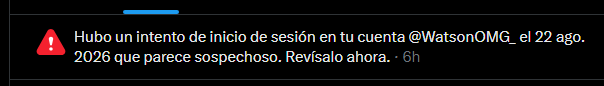 WatsonOMG_'s tweet photo. dam, me intentan hackear y ni yo me se la contraseña https://t.co/ZErl20fAvr