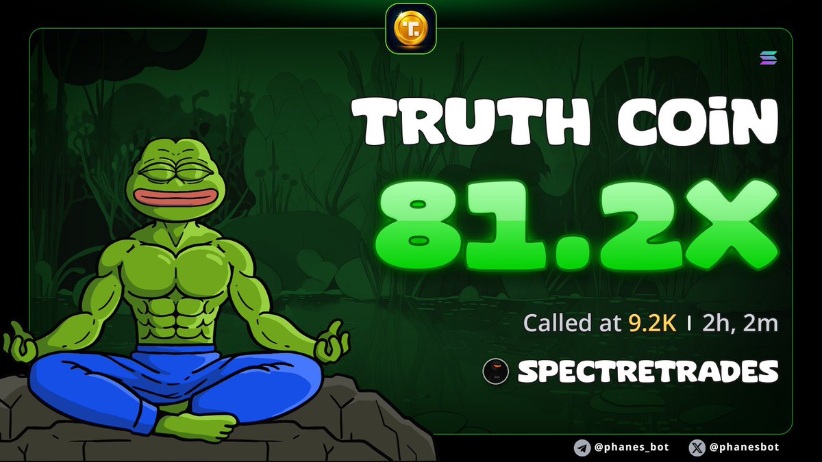 Spectreishere's tweet photo. $Truth https://t.co/eRecJWqXH8