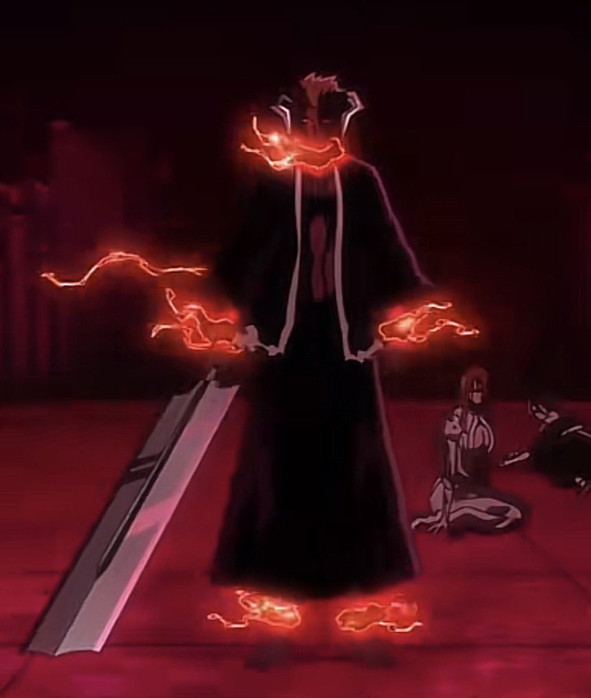 Neftpb_'s tweet photo. I like how ichigo’s blood chains are coming from where the red hair were on his vasto lorde form https://t.co/ZMksM2dBzO