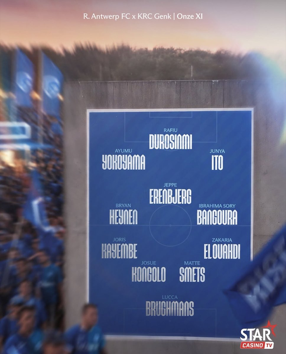 Linaxx_rock's tweet photo. 今日も始まるー！全力応援！👍✨📣
#伊東純也
#KRCGenk https://t.co/4JVx6CiUz6