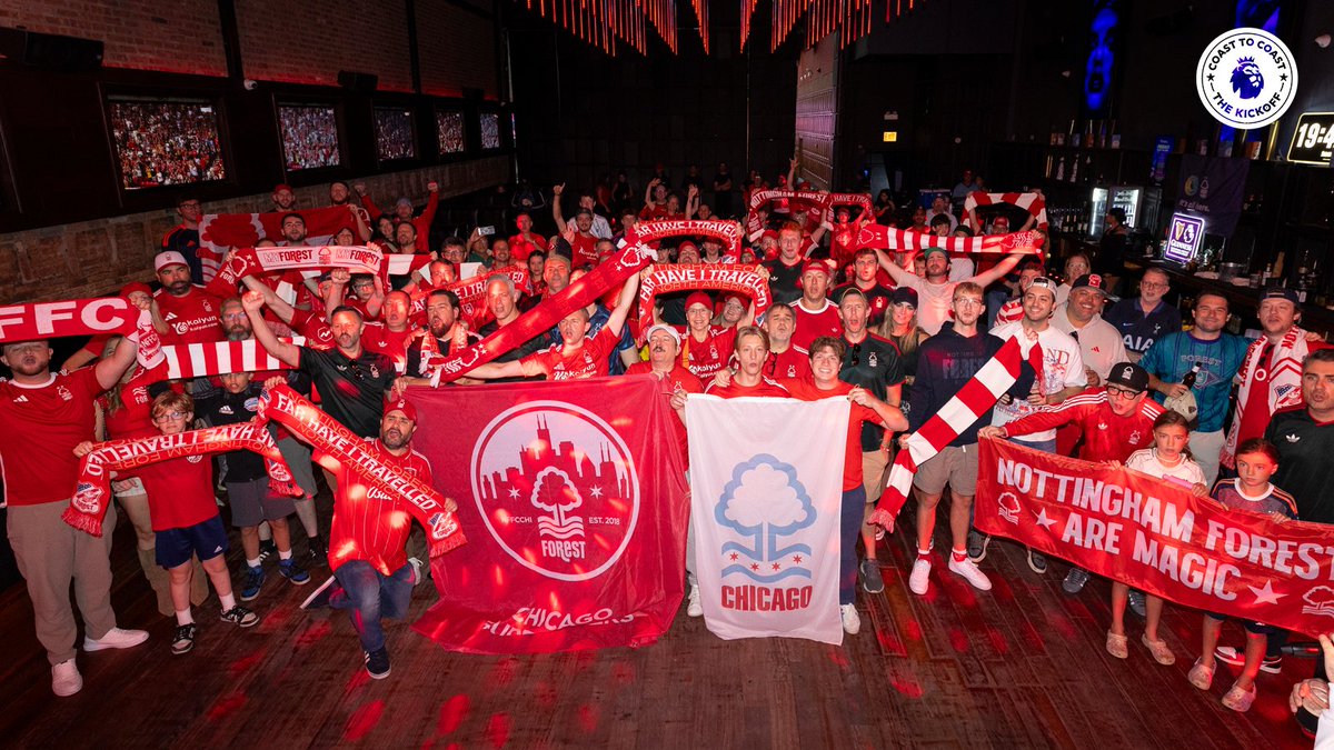 PLinUSA's tweet photo. Nottingham Forest's turnout in Chicago for their Coast to Coast event 😍 https://t.co/iVZIbl9Ulp