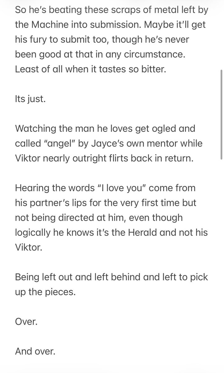 kaitiegracec's tweet photo. Wrote a little something for #invjv imagining another possible scene before JT and VR have their conversation to clear the air.
CW: self-harm
1-3 of 5 https://t.co/dLG8ZSxE9K