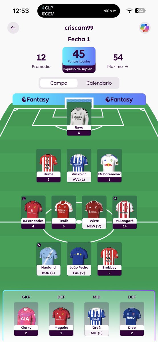 CKull01's tweet photo. @FPL_TomHadley Después de lo de bruno una alegría 🥹🥹 https://t.co/aUyc6GNPRj