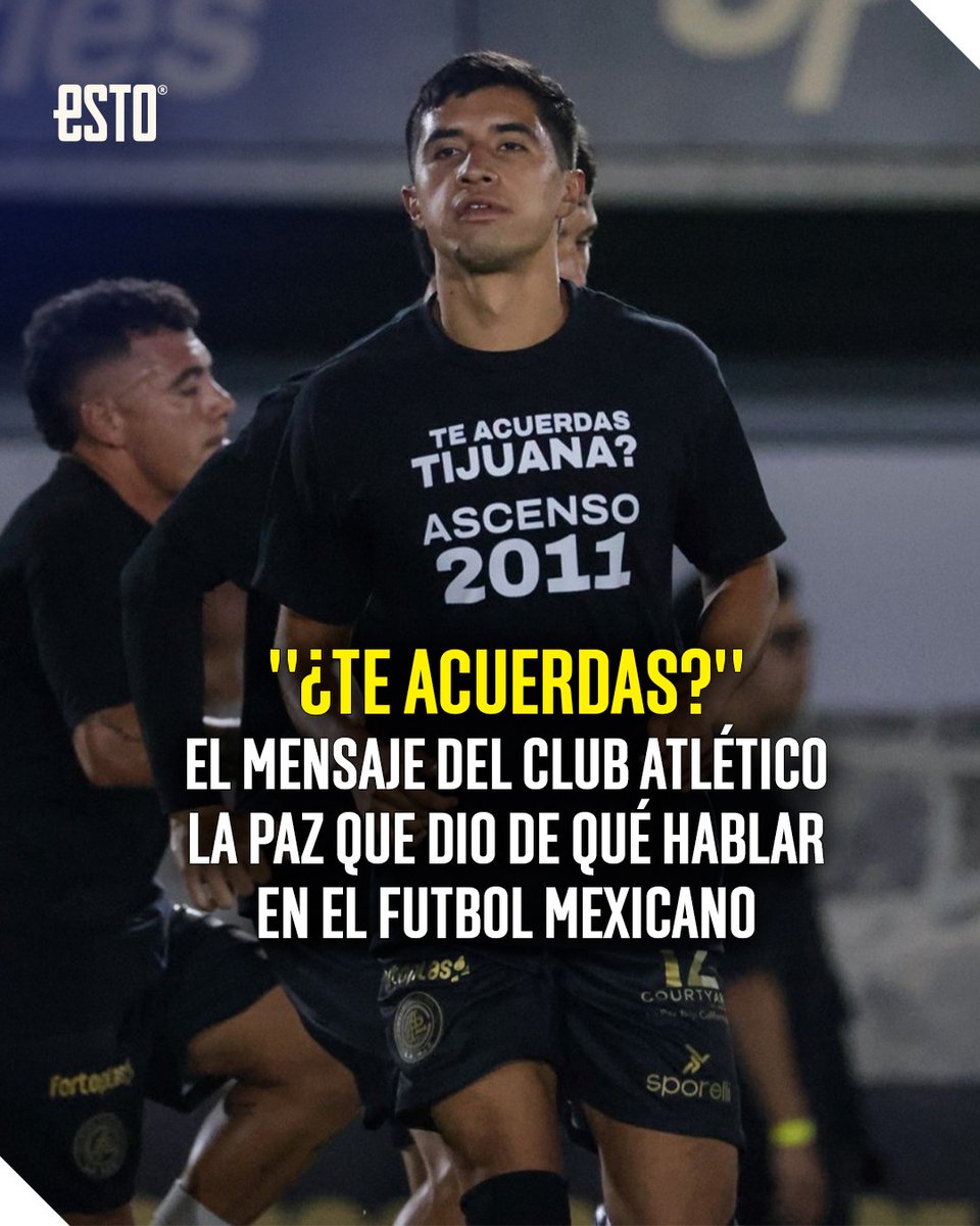 estoenlinea's tweet photo. Siguen alzando la voz por el ascenso y descenso. 🗣

Club Atlético La Paz sacudió al futbol mexicano con un mensaje peculiar: "¿Te acuerdas?". 🤯🚨

Desde la Liga de Expansión recordaron lo que significa competir por llegar a la máxima categoría.

La nota👉https://t.co/3vDUHZuWIx https://t.co/gdFhLhwAbe