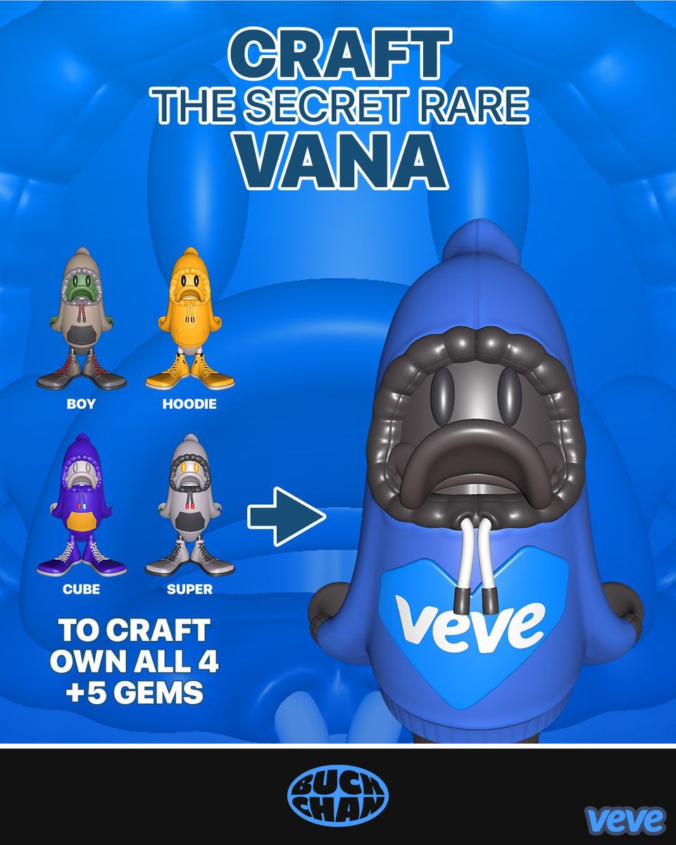 veve_official's tweet photo. Gaming nostalgia meets collectible design. 🎮

Introducing the Banaduck Hoodie Collection by BuckChan, inspired by the iconic consoles that defined a generation.

Complete the collection to craft the Secret Rare Vana, keep an eye out for the 22-edition Boy (Color) chaser, and during the eligible purchase window, every digital collectible collected also earns an entry for the chance to win a one-of-one physical Banaduck collectible.