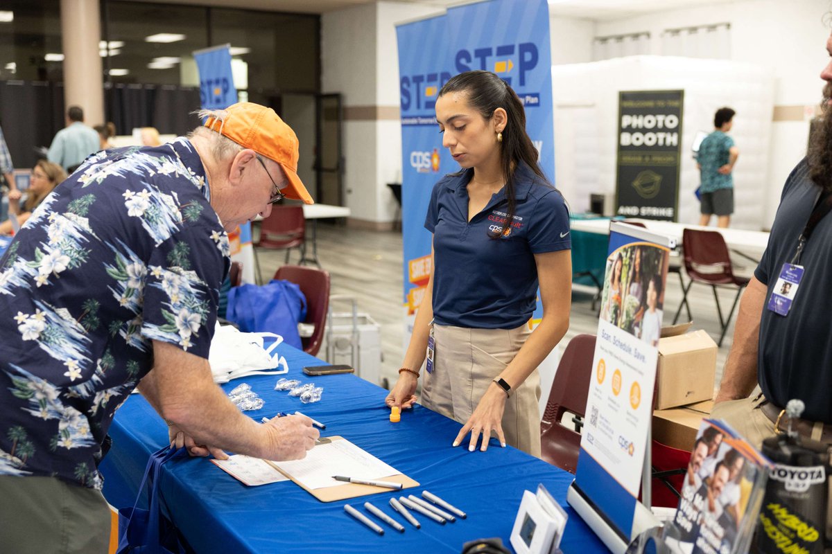 cpsenergy's tweet photo. Let's have a conversation about conservation at our next Community Resource Fair! 😄💡 We host these free, family-friendly events throughout the city to connect with customers on ways to reduce their energy use and raise their savings. It's also a great opportunity to see if you qualify for any assistance or budget programs, so we can help you apply.

Our next Community Resource Fair is coming up on Wednesday, Aug. 26 from 5-7pm at the Episcopal Church of Reconciliation (8900 Starcrest Dr). No RSVP is needed, just come on by and say hi! 👋

For more info on upcoming events, please visit https://t.co/yiG4JZuSmx.