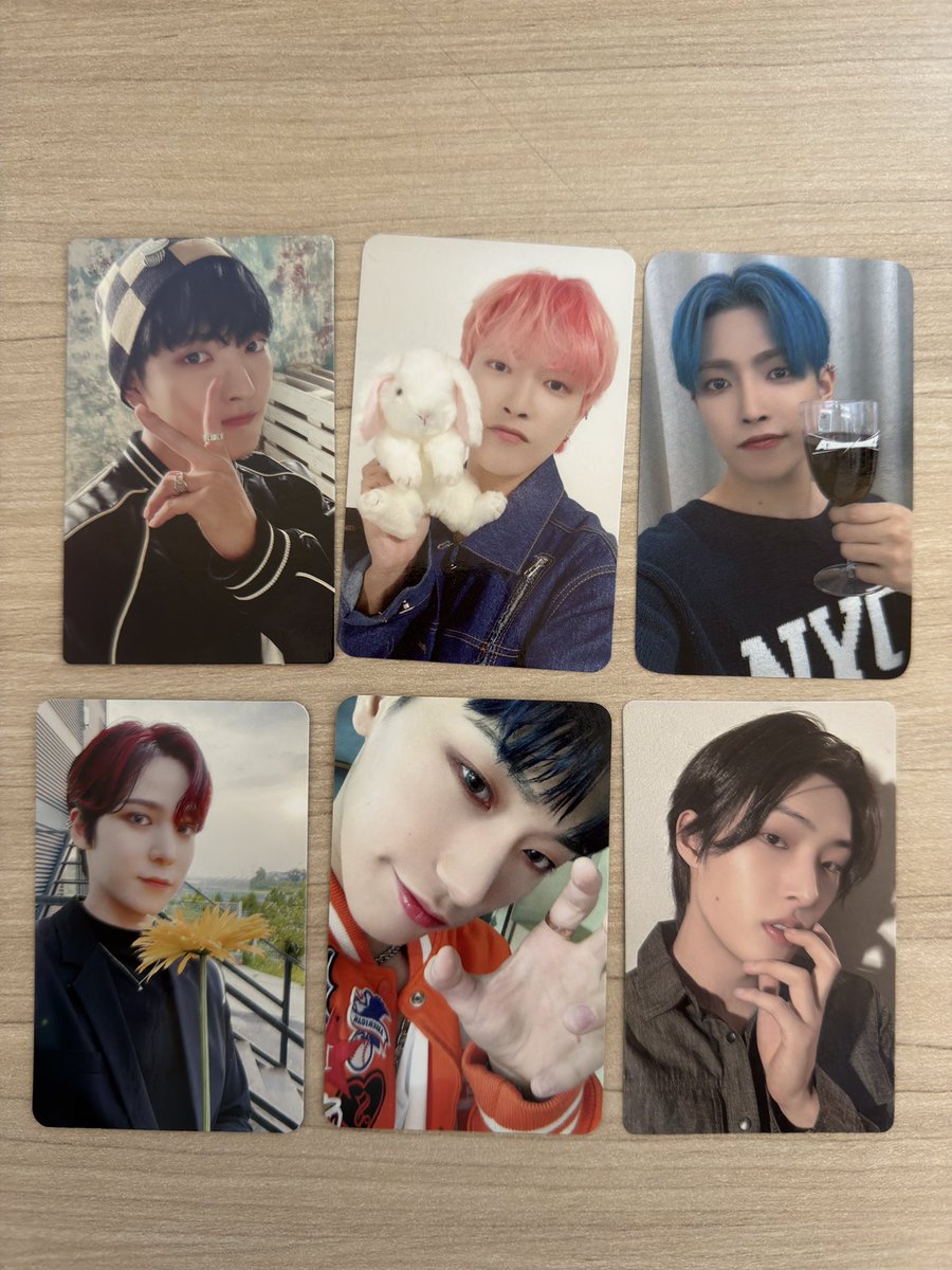 illumissing's tweet photo. troca / troco ateez hongjoong yunho san mingi

- troco por cards da minha wishlist
- aceito trocas 1:n 
- pago a diferença em dinheiro caso seu card seja mais caro :) 
- todos estão em mãos https://t.co/OavbxN7ldu