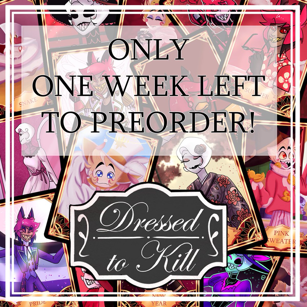 dressedtokillTC's tweet photo. Still debating whether you want specific cards or the whole collection? Tempted by the free ship cards when you buy cards from two collections? 

Pre-orders close on August 29th! 

https://t.co/DmstYbELHi https://t.co/J6D0AlG3AB