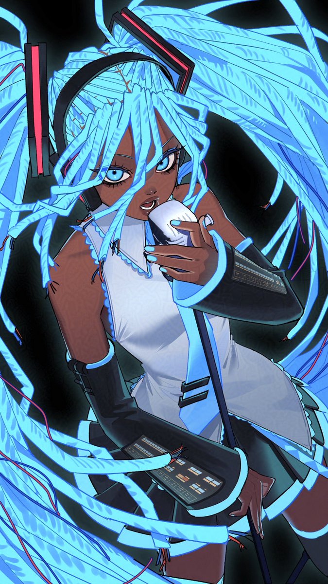 Voca_fans's tweet photo. La gente se quejaba de este dibujo, cuando los old sabian que esto era de la cosas más wholsome que se le ha hecho a miku (solo se reafirma más) y que aún no han visto las verdaderas abominaciones que le han hecho al personaje y la razón del porque Crypton hizo tal advertencia https://t.co/QJ5uqjJfVf