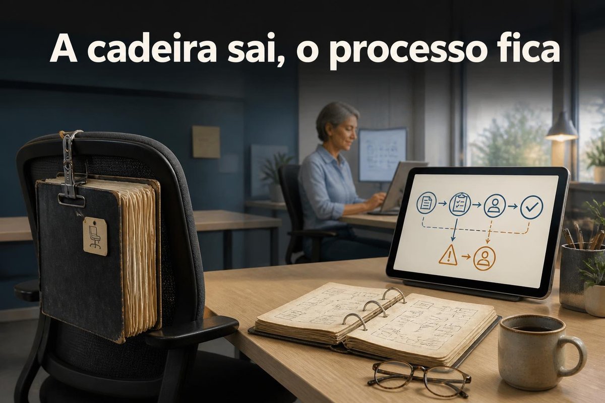 adekzti's tweet photo. Você guarda tudo na memória? Quando uma rotina depende de uma pessoa, férias, aposentadoria ou rotatividade viram risco operacional. Registrar regras e exceções transforma experiência em continuidade — sem deixar o conhecimento sumir com quem o carrega. https://t.co/T1SwrT1b8b
