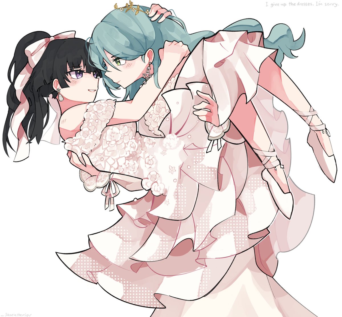 _samuperior's tweet photo. sayo rinko wedding https://t.co/Wl9Xb5zaWP