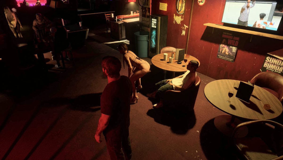 BalbinoGames's tweet photo. 🚨 NUEVAS IMÁGENES DEL LEAK DE GTA VI — STRIP CLUB 🔥

Parte 1/3 👀

Ya están aquí nuevas imágenes del puticlub / strip club de GTA VI que se han filtrado.

🎥 En ellas podemos ver más detalles del interior, el ambiente del local y algunas de las interacciones que podrían estar disponibles.

📸 Parte 1 de 3. Las siguientes imágenes vienen en los próximos posts.

#GTA6 #GTAVI #GTA6Leaks #RockstarGames #CyberLeek