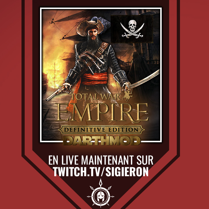 Sigieron's tweet photo. L'Empire Pirate s'étend !
https://t.co/O4zu93UJOh
La Grande Bretagne et la France sauront-elle l'arrêter ?
#totalwar #totalwarempire #empiretotalwar #pirates #live #stream #twitch https://t.co/9EQA1YUjSM