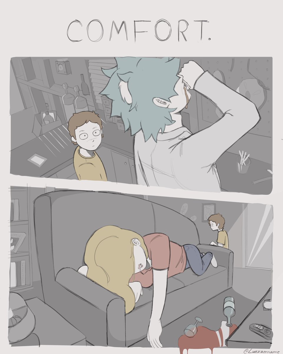 Luzzzername's tweet photo. [COMFORT.]- A #RickandMorty comic
[1/6] Read Left——>Right Enjoy!! :) https://t.co/zef6FrsP2t