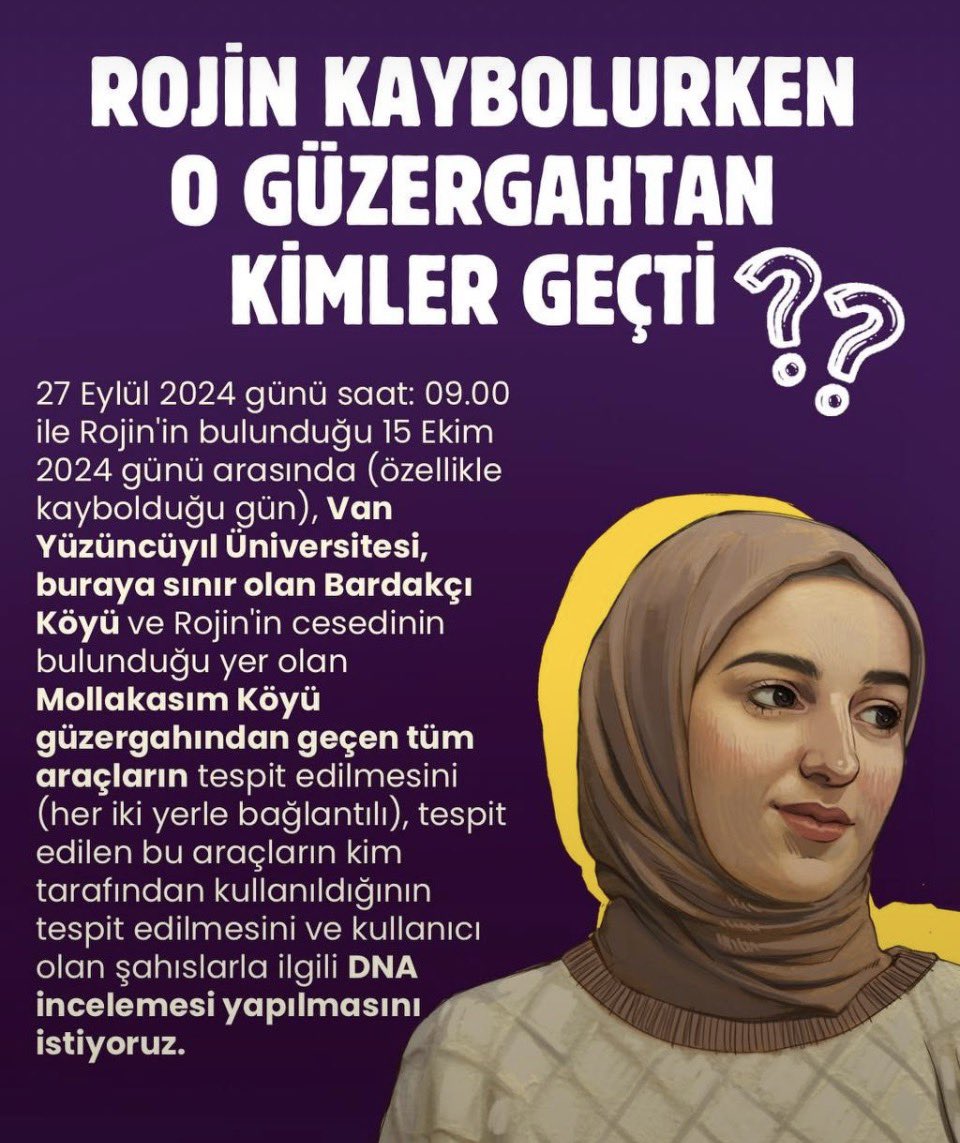 refik15498's tweet photo. Vageçmeyeceğiz
Rojin için bir adım hemen şimdi

2 yıldır devam eden soruşturma daha etkin ve etkili yürütülsün! 
#RojiniçinBirAdım https://t.co/hF6QBl9jb6