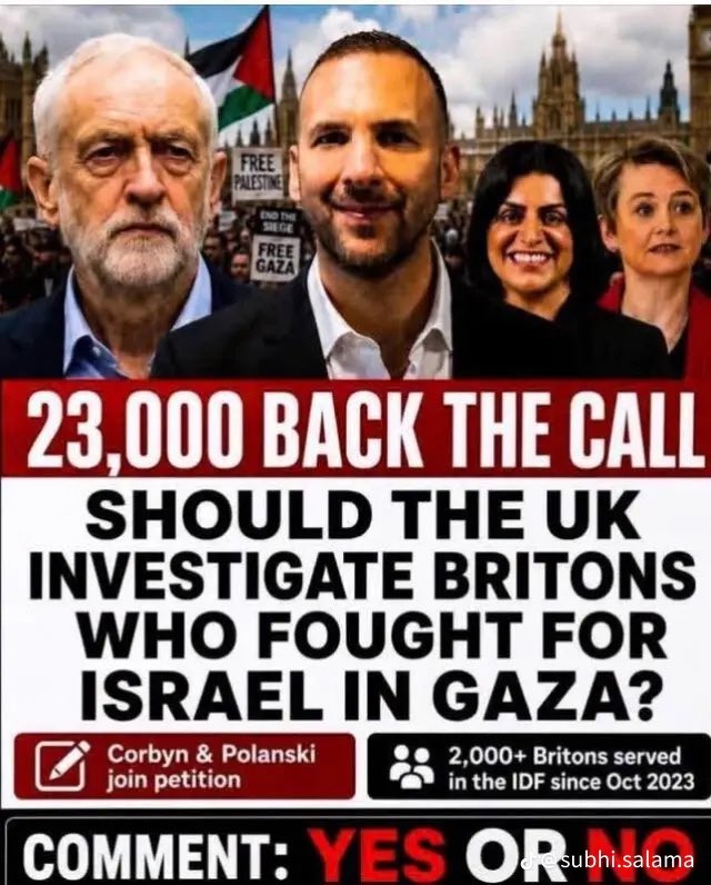 Zhukov45's tweet photo. Any citizen participating in a genocide on behalf of a foreign country or ethno supremacist settler colonial project should be investigated and held accountable. https://t.co/VnquXIFfKd