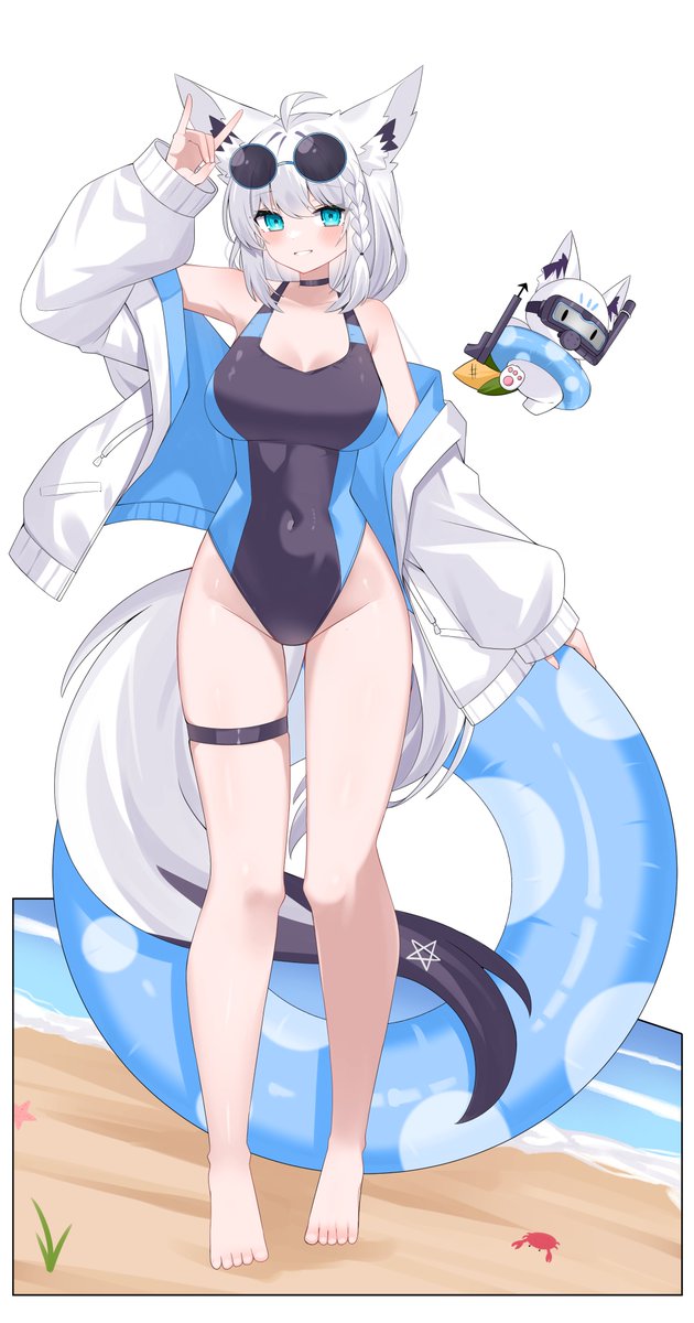 gosong_z's tweet photo. on the beach 🏖️🌽
#絵フブキ https://t.co/1T0f6Dl8I4