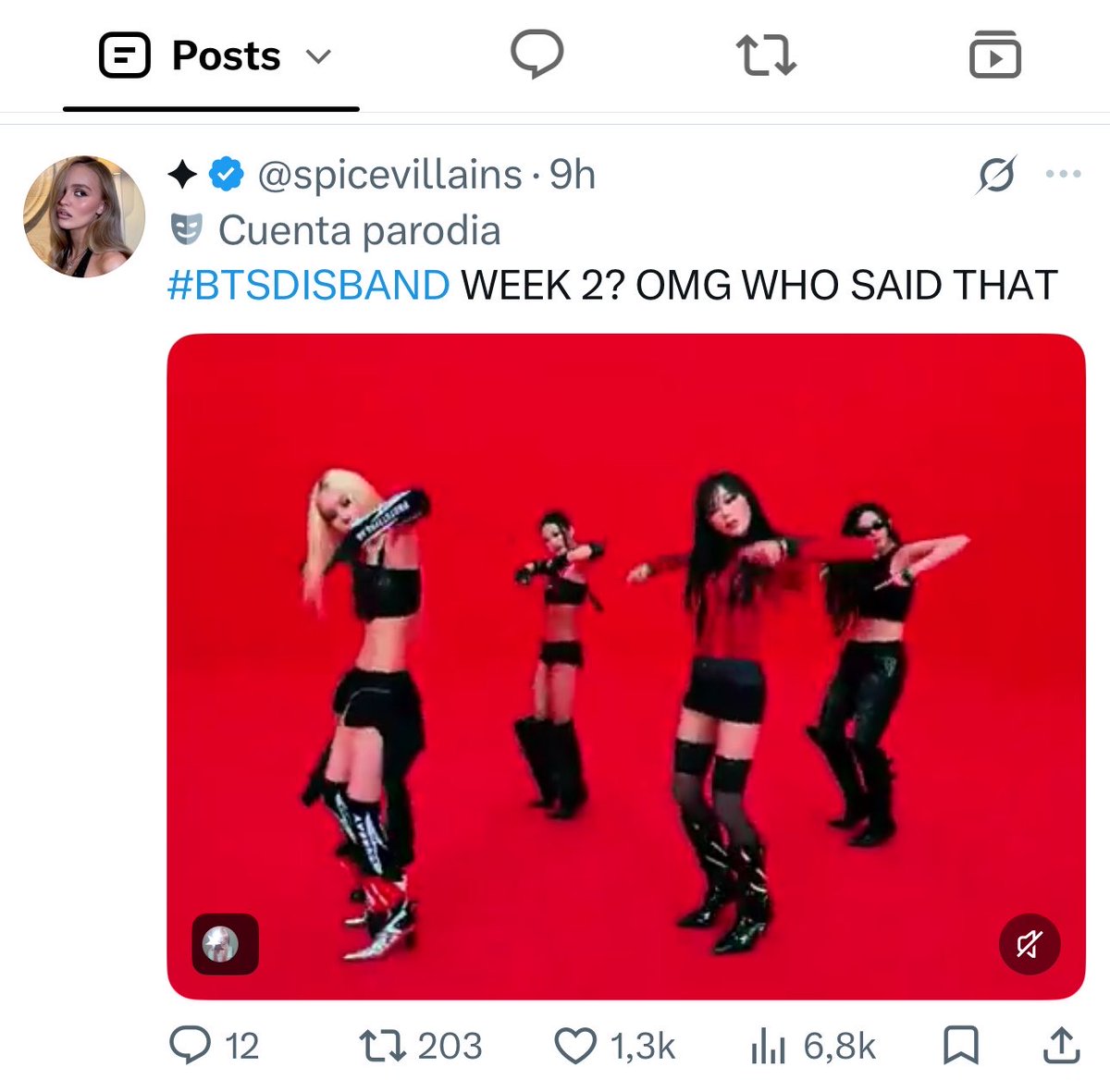 btschartsxdaily's tweet photo. 🚨 ARMYs! @spicevillains is an acc to dedicate to spreading lies and hatred toward BTS. I had forgotten to mention that pathetic acc too but now that she mention to me, I'll gladly do. So please keep reporting that acc for spreading lies and defamation on X and in Hybe Portal.

⚡️https://t.co/yjLkgoCsYO
⚡️https://t.co/5830eFdUC1