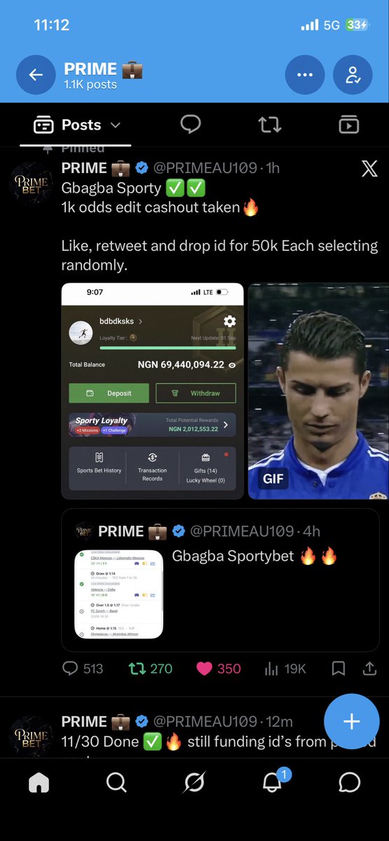 Temi344925's tweet photo. @PRIMEAU109 Boss I need staking power so I go fit day play your games any time you drop am I pray you pick me 

Sporty ID 

7042594992 https://t.co/vEZASzd1Fv