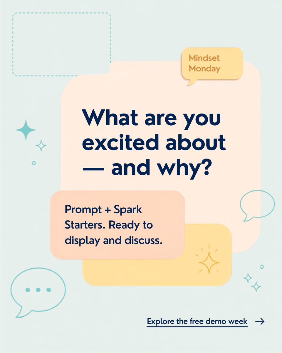 oracyspark's tweet photo. One question. A classroom full of ideas. 💬

“What are you excited about—and why?”

Oracy Spark provides age-appropriate sentence starters to help pupils move from thinking to speaking.

Explore the free demo: https://t.co/Qau1dUFbB8

#Oracy #PrimaryTeaching https://t.co/4abksyMAoz