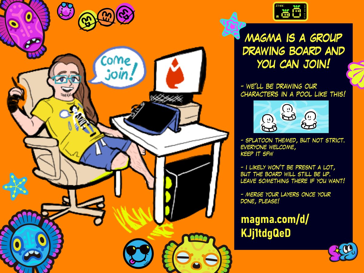 CharltonN2's tweet photo. Summer Nights themed Magma board is up!
Come draw little chibi people in a pool! https://t.co/zksn642o2Y