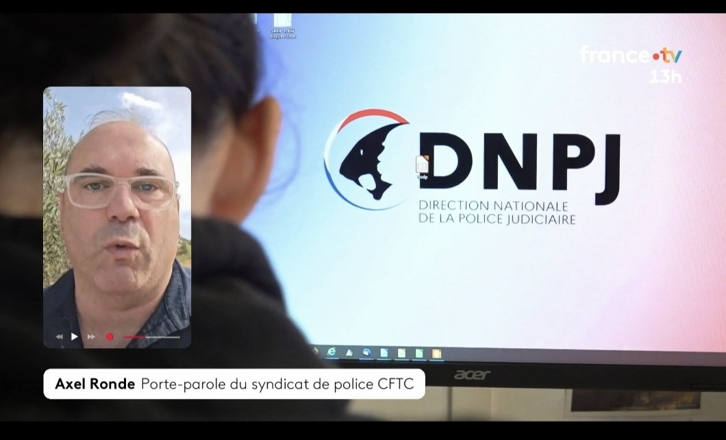 AxelRonde's tweet photo. Dans le #JT13h de #FranceTV, j’ai évoqué le travail des enquêteurs face aux attaques et piratages informatiques qui touchent la #France. Il est urgent de renforcer les effectifs d’enquêteurs et de spécialistes de la cybercriminalité.
#CFTC #Police #FDO #DNPJ https://t.co/JLhSqGuKFv