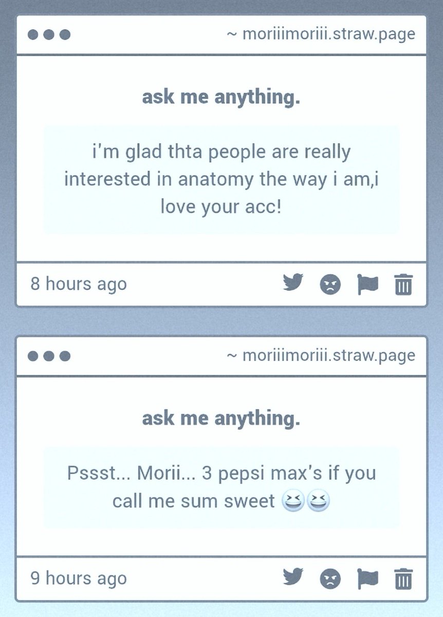 moriitician's tweet photo. - me too. there's far more people into it than i had imagined.
- three ??? hello, sum sweet.
- that's interesting. 
- why is it smirking. i'm so fucking scared.

https://t.co/cys7Zdp1VB https://t.co/stQ2AlPmtl
