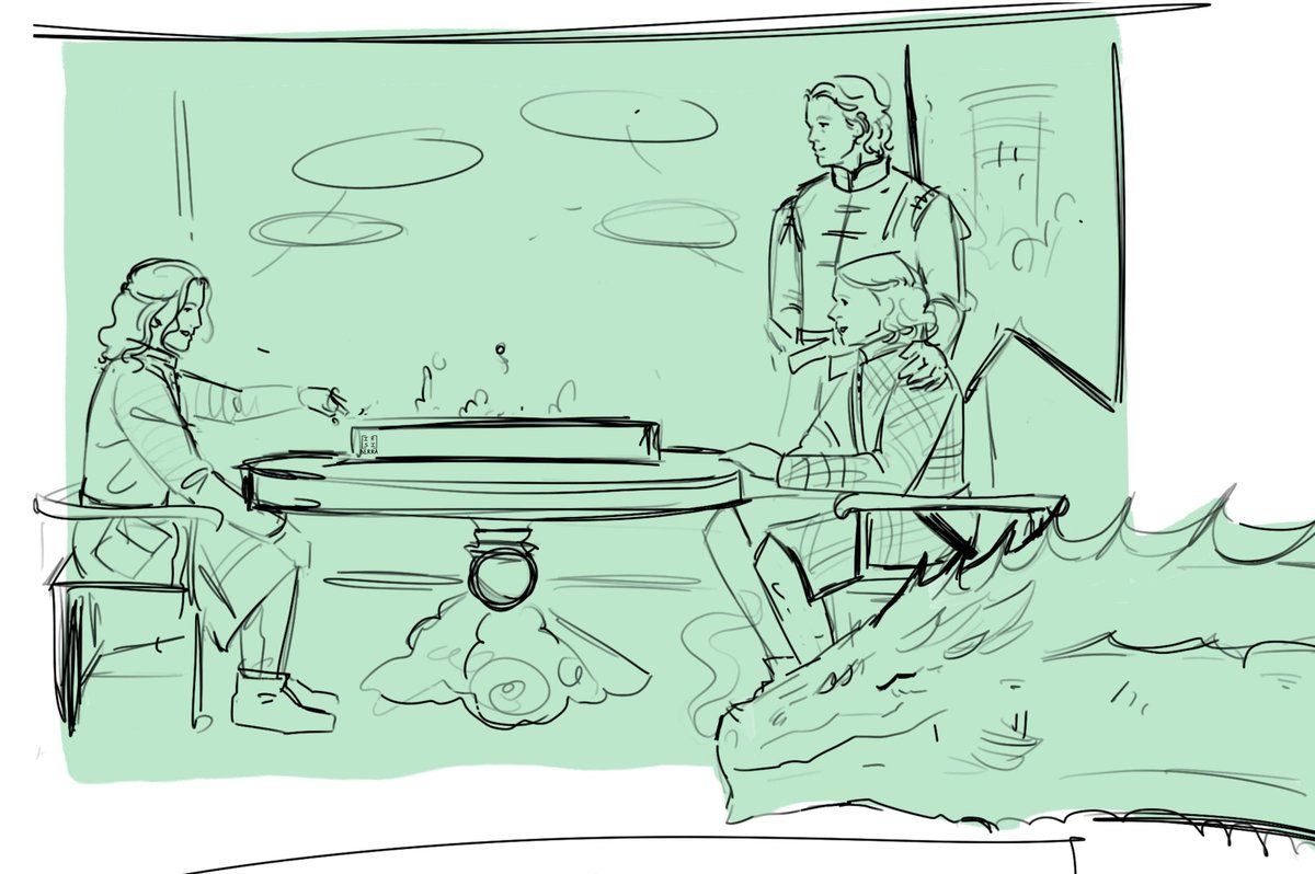 IrisbArt1's tweet photo. Wip that I have to finish 
Anyway Faeron and Daeron playing Chess 
#hotd #houseofthedragons https://t.co/8JfdEqypLL