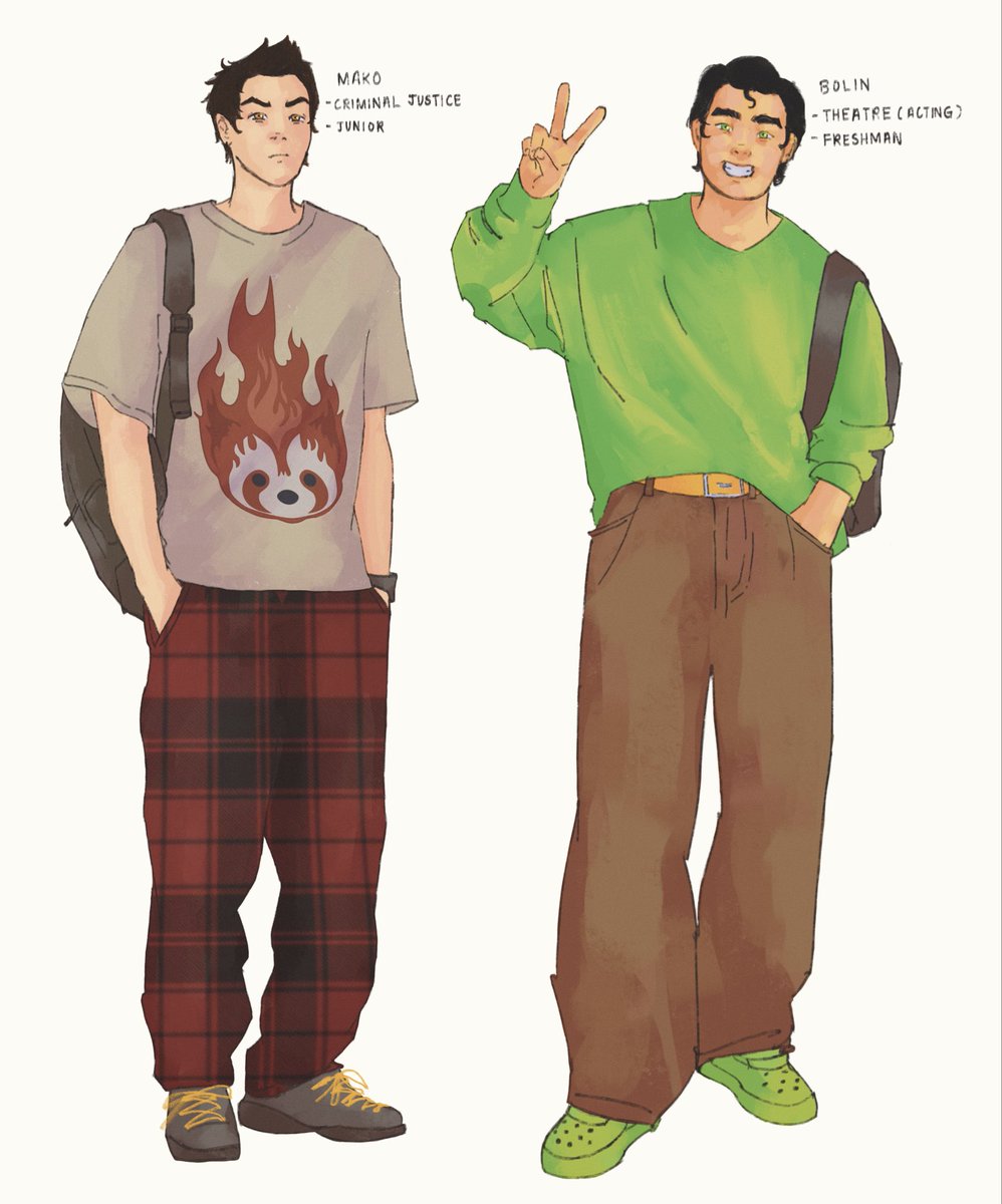 moriishaii's tweet photo. some tlok college au designs 🫰🫰🫰
#wuko #korrasami #bopal #thelegendofkorra https://t.co/lApb85eI3b