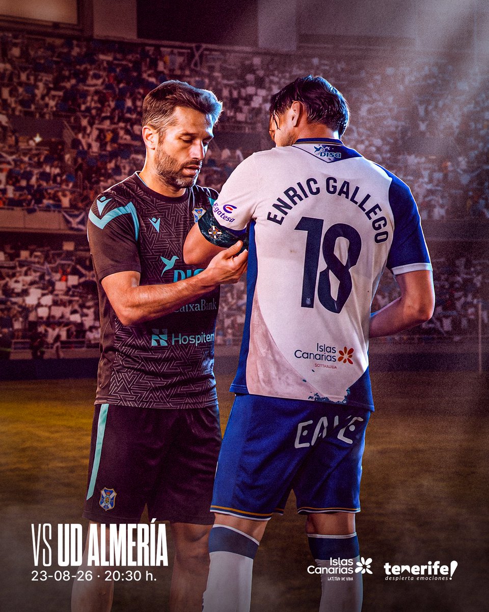 CDTOficial's tweet photo. ☀️ ¡Muy buenos días, #blanquiazules!

🏟️ Día de #HRL, en una 𝑗𝑜𝑟𝑛𝑎𝑑𝑎 𝑚𝑢𝑦 𝑒𝑠𝑝𝑒𝑐𝑖𝑎𝑙 𝑝𝑎𝑟𝑎 𝑡𝑜𝑑@𝑠 🏅

🆚 @U_D_Almeria
🕓 20:30 horas
🏟️ #HRL
🎟️ https://t.co/MnGZuKBojD
📲 @CDTOfficialEN | #CDTOficial
⚽️ #TenerifeAlmería

✍️ 𝐁𝐢𝐞𝐧𝐯𝐞𝐧𝐢𝐝𝐨𝐬 𝐝𝐞 𝐧𝐮𝐞𝐯𝐨 𝐚 𝐜𝐚𝐬𝐚, 🤍💙

▶️ https://t.co/pYaidrRH2V

@LaLiga2 #TanNuestro #APorLaSegunda