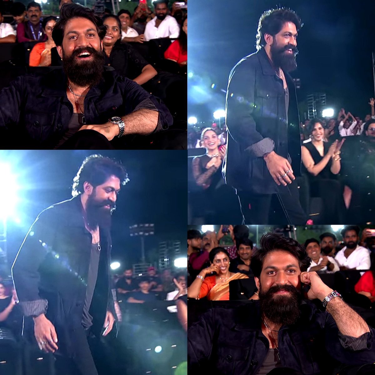 Filmyfacts1234's tweet photo. For few minutes we got Vintage Yash 🥰🔥

Those cute expressions ❤️🔥
#Yash� | #ToxicTheMovie� https://t.co/FCxFnZAmxV