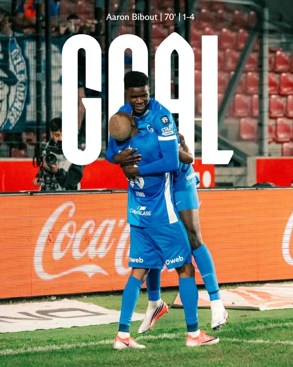 KRCGenkofficial's tweet photo. Aaroun four you 🔥💙 #mijnploeg https://t.co/nhXSXfQiPY