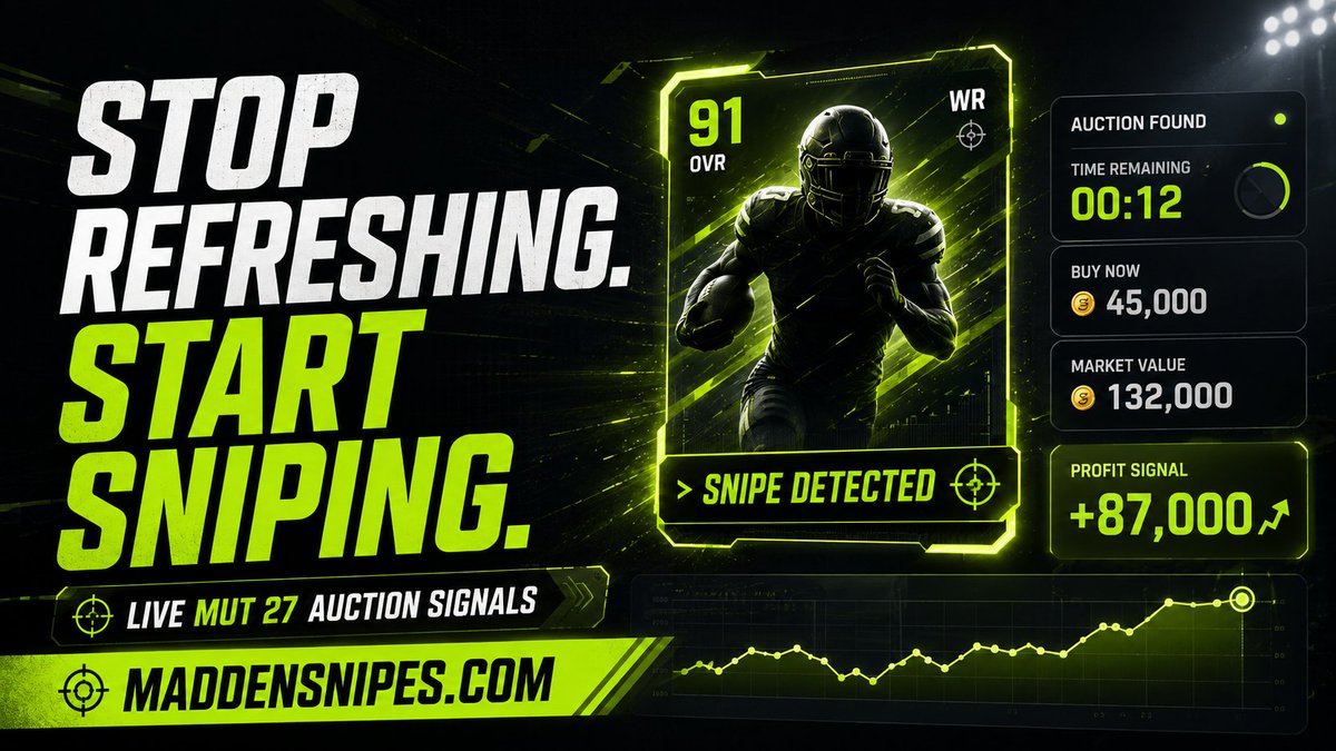 MaddenSnipesCom's tweet photo. Big action on the auction house rn https://t.co/D2VJeuGmKo