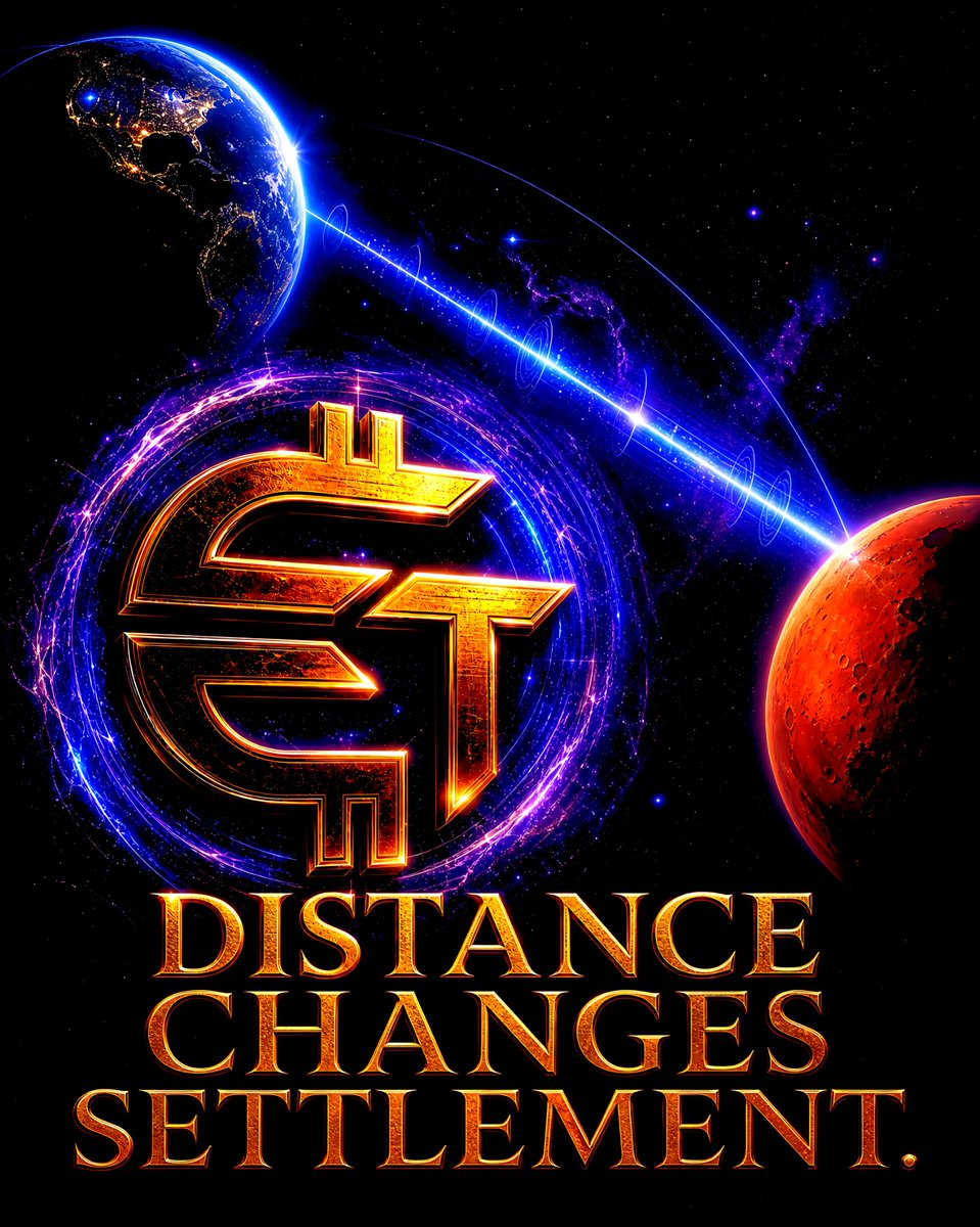 BitETcrypto's tweet photo. Distance changes settlement. Earth-to-Mars commerce would need to account for signal travel, confirmation, and record reconciliation—not treat every transaction like a local tap. BitET explores the monetary design question.#BitET #BitExtraterrestrial #SpaceEconomy #FutureFinance https://t.co/uTiyhfYyRe