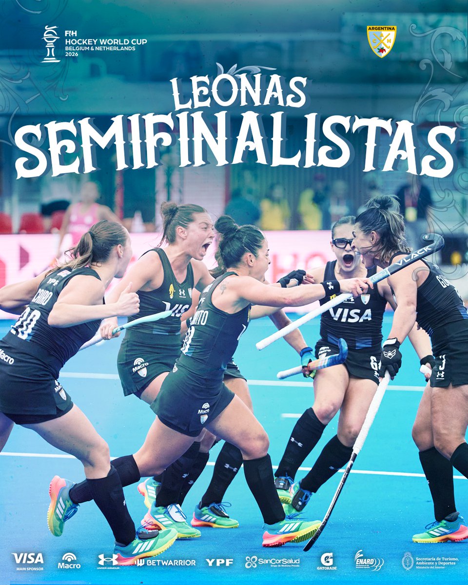 ArgFieldHockey's tweet photo. ENTRE LAS MEJORES 4 DEL MUNDO 👏

Las Leonas, orgullo argentino 🇦🇷 https://t.co/exOfC5boDU