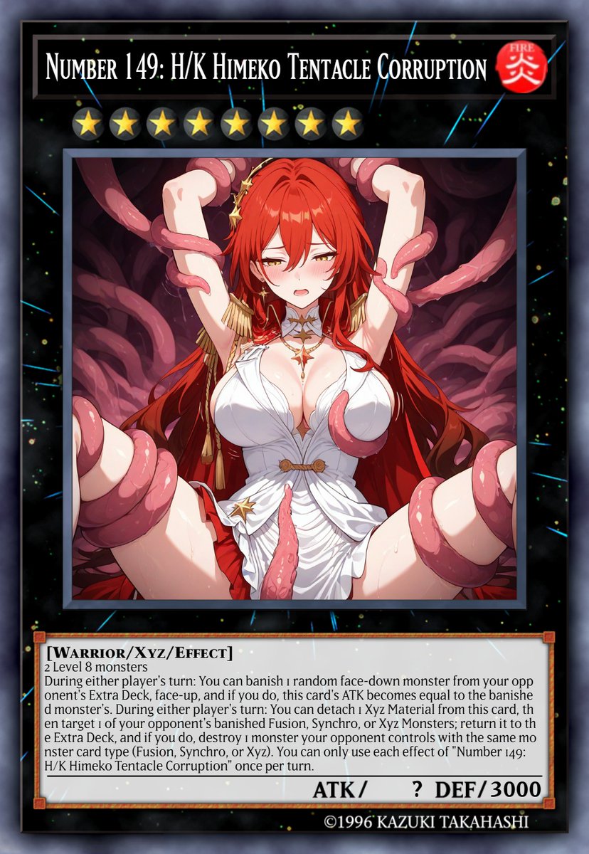 WenAnimeR18's tweet photo. #姬子 #崩坏星穹铁道 #崩壊スターレイル #HonkaiStarRail #AIイラス #HimekoNova #Tentacle #触手 #GameCard #Card https://t.co/9S1jNJEqLU