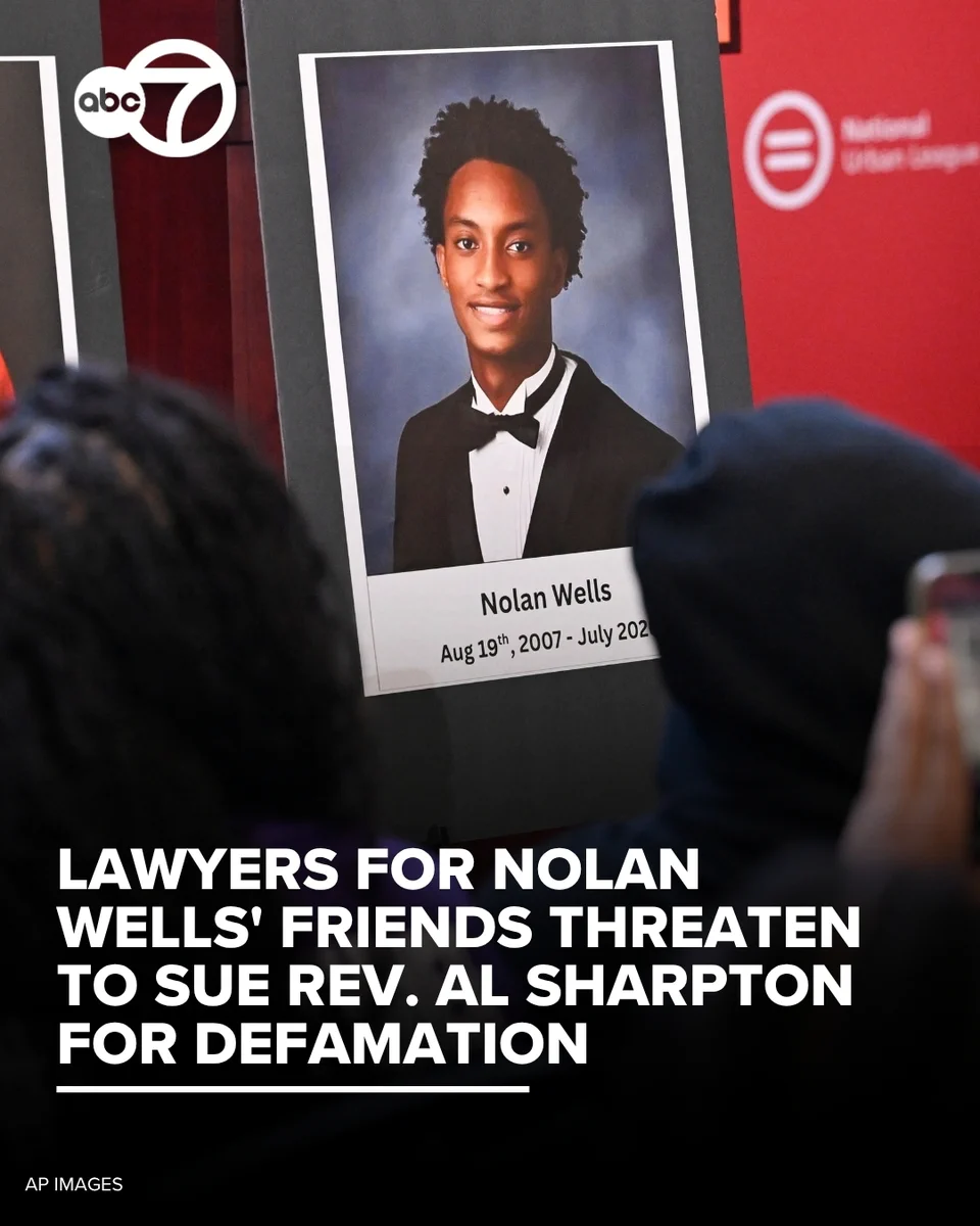 The Rev. Al Sharpton, who has spoken publicly about the death of Nolan Wells and invited critics to \"sue me first,\" is the subject of a pre-suit demand letter, attorneys for three of Wells' friends said.