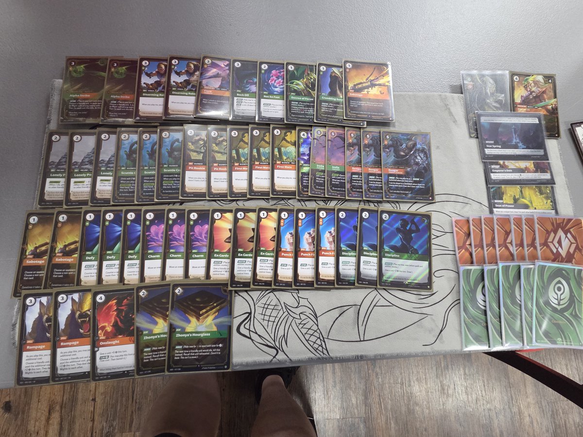 plott_diagram's tweet photo. Won another Skirmish today with..... Yi PG... Irelia has been very very good in this deck! Happier with her than akali. Havent been liking ruin runner much tbh. @TeamFlexQue @riftdecks 
Beat up a bunch of Kennens today, I keep getting told its a bad matchup for me but I keep 2-0n https://t.co/DEdDWEvsY1
