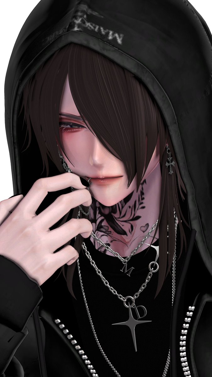 takeyuu8302's tweet photo. おすし【ikos】さんからカッコイイ髪いただきました！
こういうFFに出てきそうな髪欲しかったんだよね!!!
おすしありがと～！！！

＃ikos_booth
＃komano3d
https://t.co/uFzAZAsdg8 https://t.co/vRCJJOk1PS