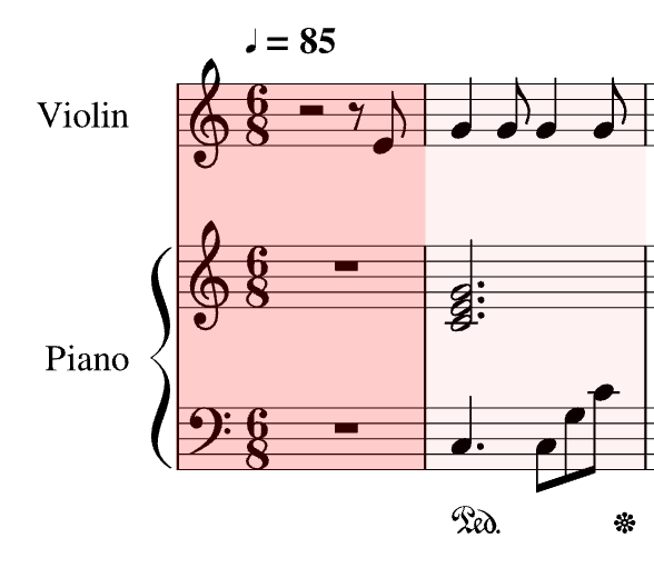 dimabrez's tweet photo. Before/after: original is in C major, then asked to "transpose to D major scale" - composer Gemini took over. https://t.co/VSnSvgaQlW