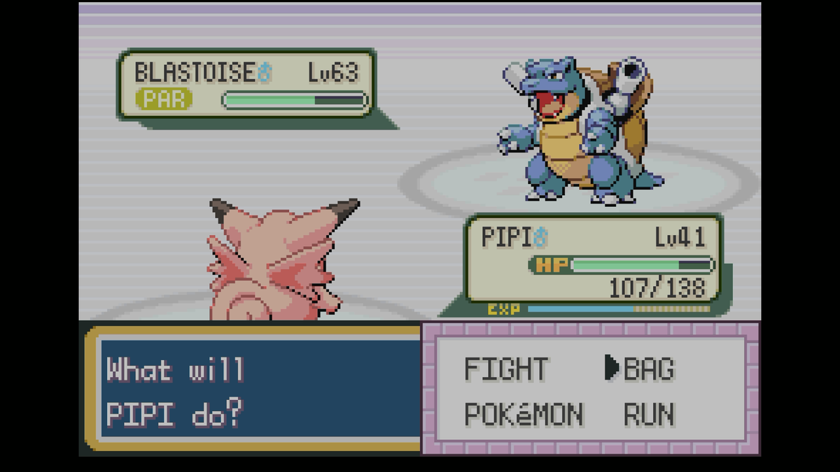 quinn_got's tweet photo. paralyzed, facing a +6 Evasion/SpDef/Def Clefable

said Clef's  trainer is spamming pokeflute to waste turns

Sorry gary i was not gonna grind and play this fair i got legendaries to shiny hunt https://t.co/CXvWnWz72B