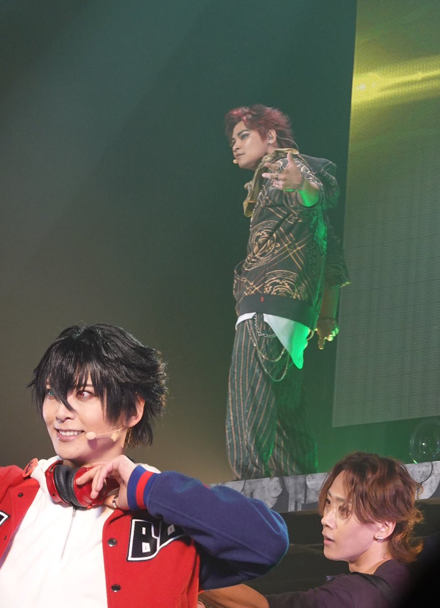 139candy139's tweet photo. ヒプステ ジャムツアー3 札幌会員限定公演
今回自分の位置からの画角でいっちゃんと梁山が一緒に写ってる写真が多かったです
2枚目の梁山の影がカッコいいの

#ヒプステ　#山田一郎　#狐久里梁山 https://t.co/hU6JObgLqq