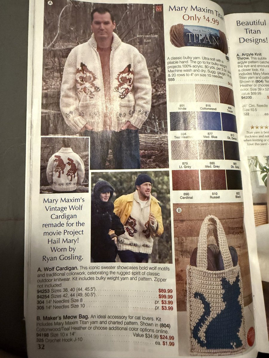 redder_planet's tweet photo. Ryland grace what are you doing in my monthly yarn catalogue even https://t.co/4l6np5B65c