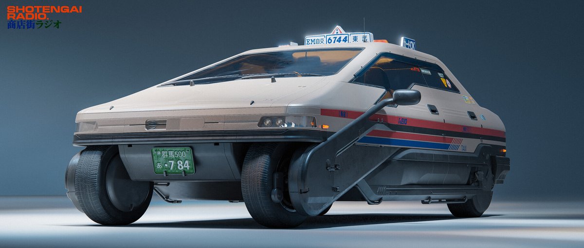ToughSf's tweet photo. The archetypal cyberpunk car: small, japanese and you can't figure out how the wheels turn.
#art by Michael Yoshimura.
https://t.co/bD8nu5NO2c https://t.co/bDnIRnfnY4
