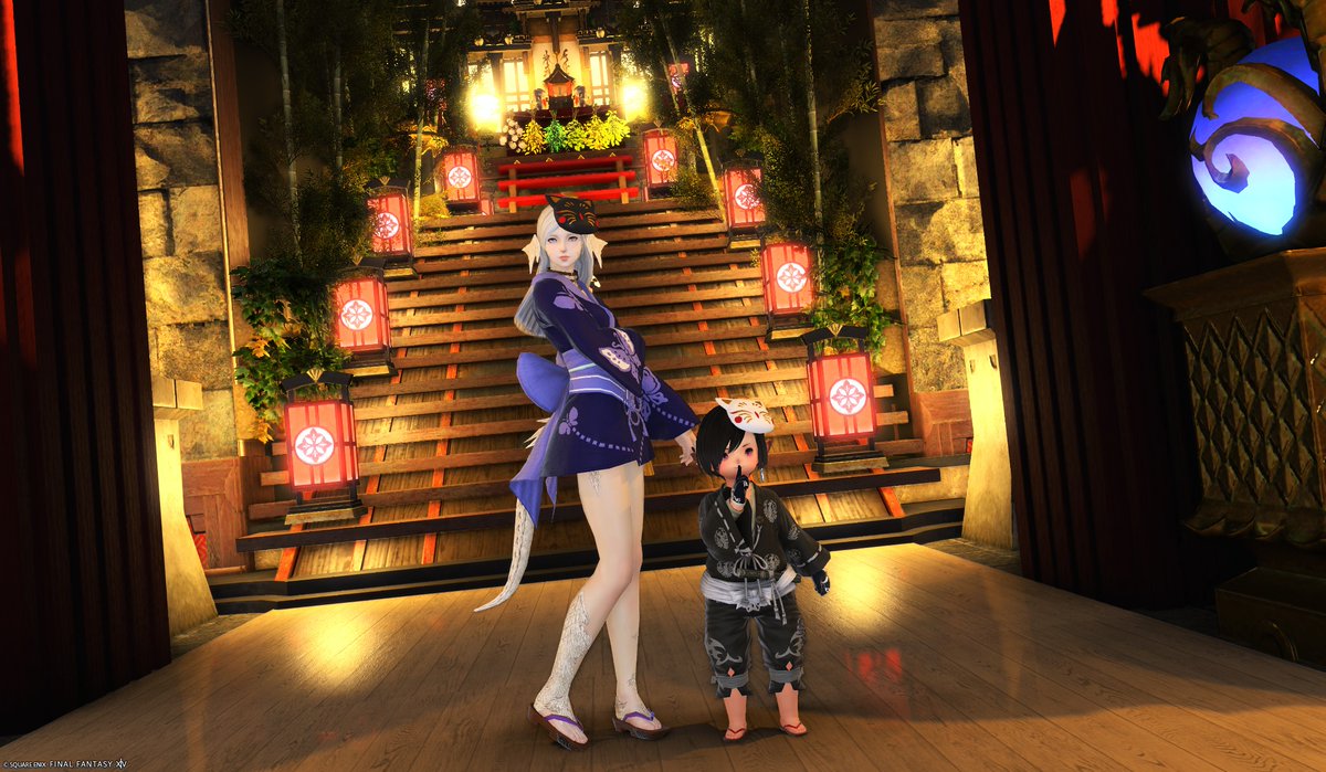ff_julidu's tweet photo. 遅めの #おはララ です～。
昨日はNeraさんと #幻想風鈴祭2026 に行ってきました！
エリア丸ごとお祭り会場になっていて凄かった😳
演奏、ダイスくじ、ナマズ神輿など色々イベントがあってとても楽しかったです！
また来年も来られたらいいな～。
＃FF14SS https://t.co/E1oLlm9wQx