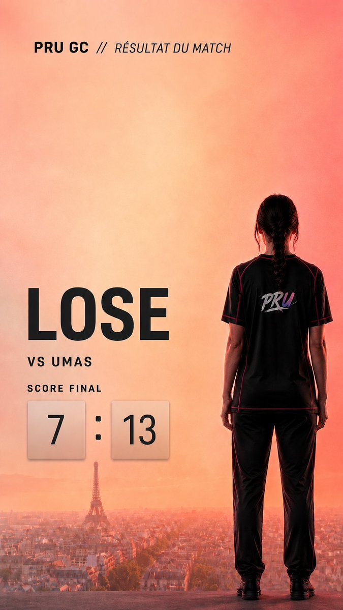 _ThePrimeUnit's tweet photo. On s'incline malheureusement sur cette Haven 7 à 13 vs UMAS.    

GG à nos joueuses ! https://t.co/Tq8U6PWvxm