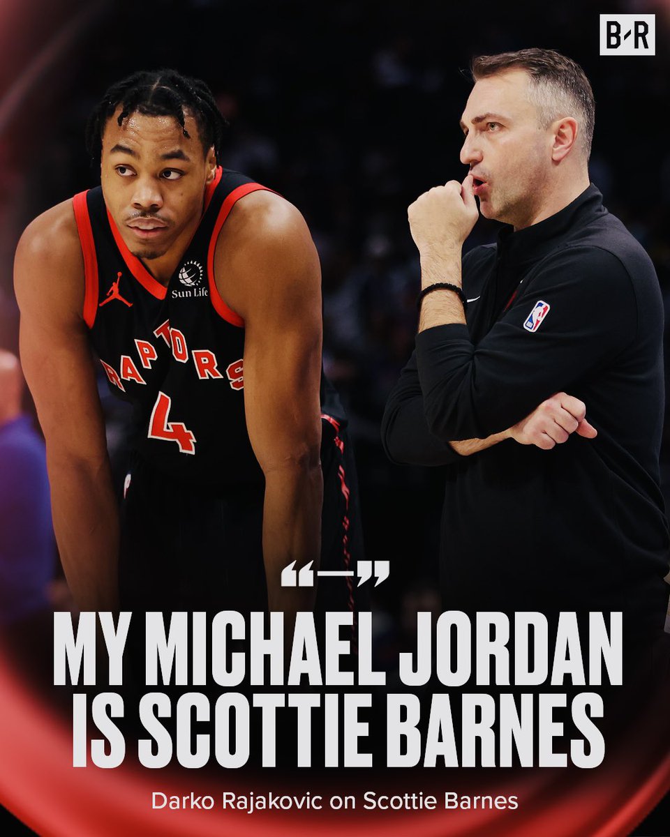 BleacherReport's tweet photo. Raptors HC Darko Rajakovic has ALL the faith in Scottie Barnes 🔥👀

(via @AcaStop) https://t.co/fw8XSNwcRs